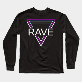 Rave Techno House Party EDM Festival Goa Electro Long Sleeve T-Shirt